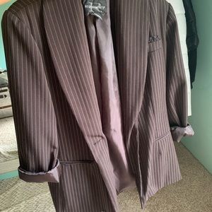 Oversized striped blazer